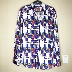 Robert Graham | Geometric Pattern Button Up